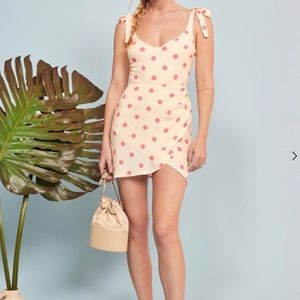 Never worn Reformation Yves tie strap mini dress